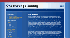 Desktop Screenshot of onestrangebunny.com