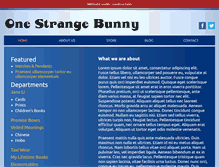 Tablet Screenshot of onestrangebunny.com